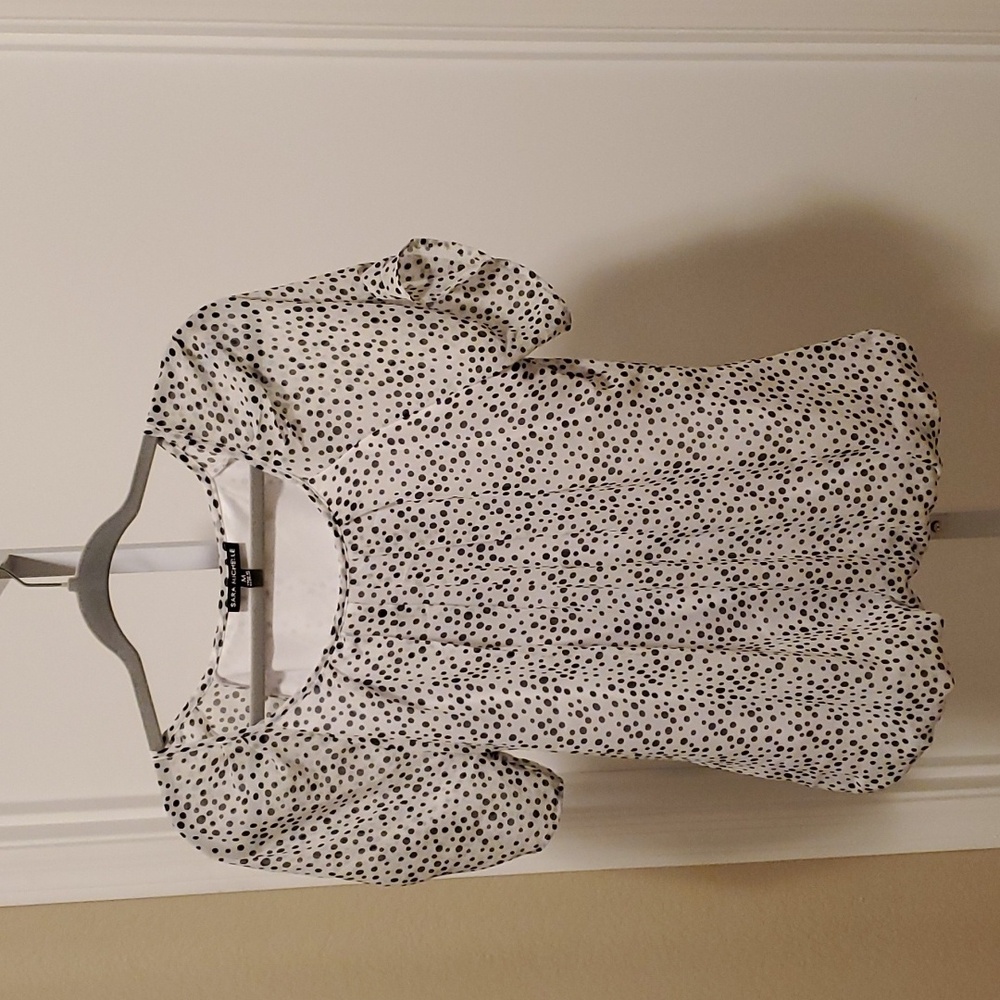 2. Tops - Sara Michelle sheer dot decorated blouse.